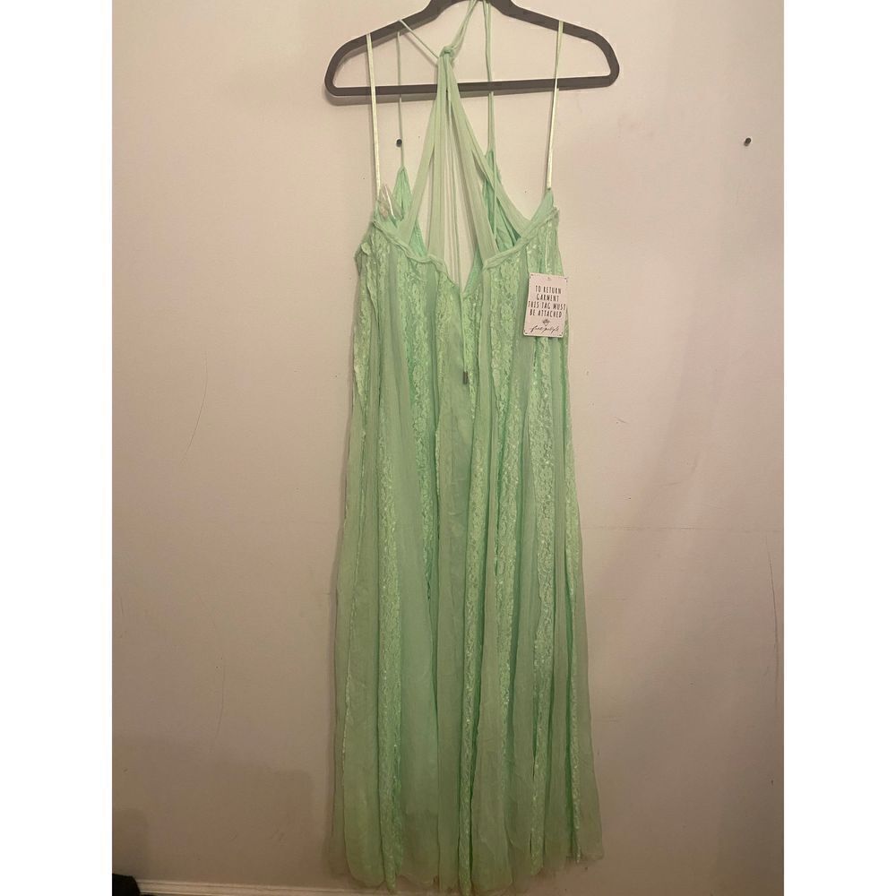 Free People Sweet Sea Maxi Dress size L - Picture 8 of 12